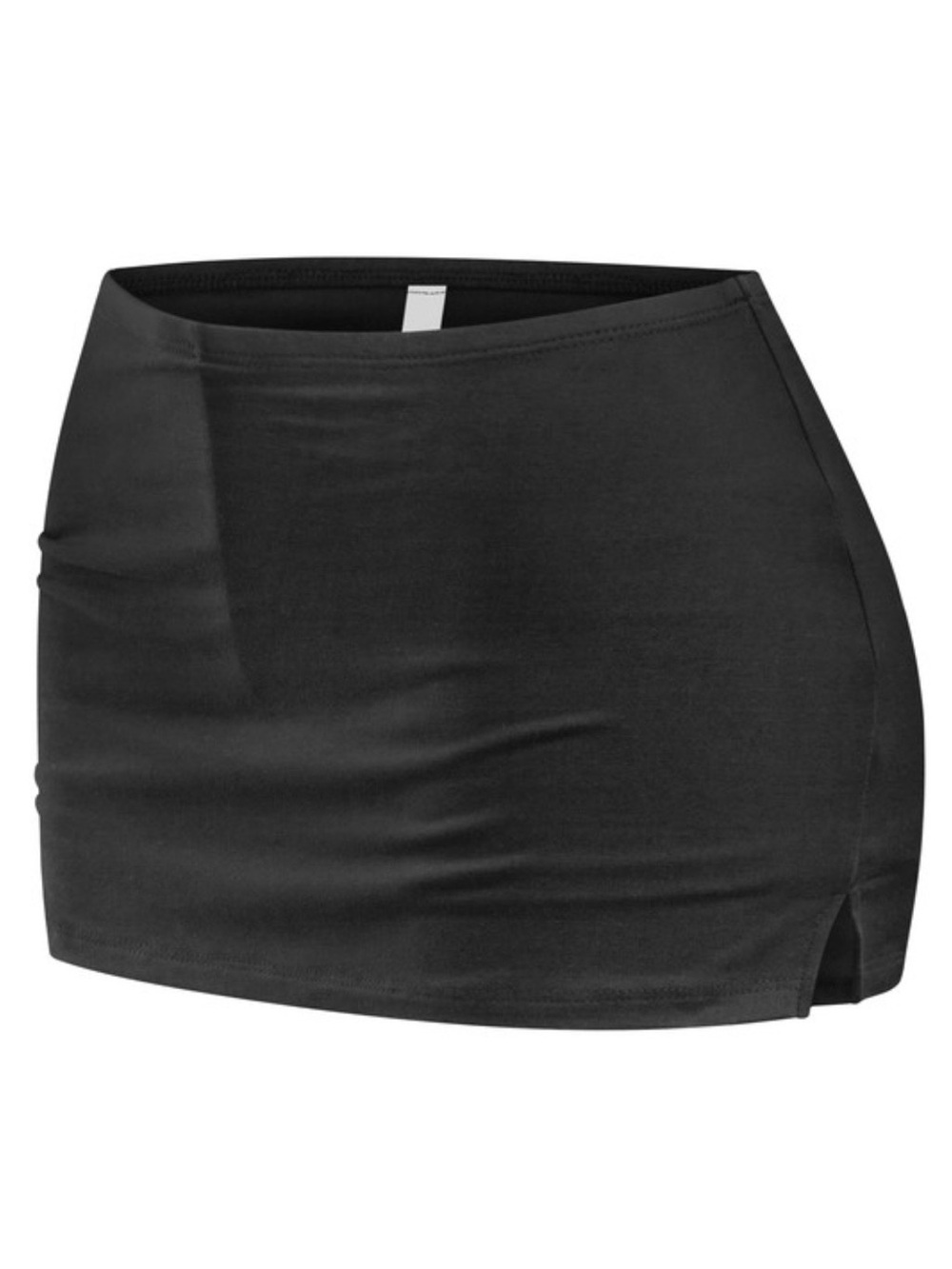 Black Women's Skort with Side Slit